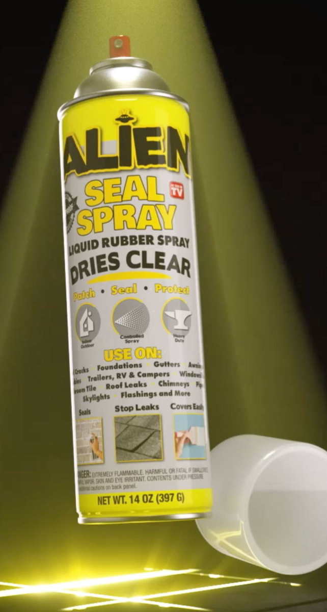 how to use Alien spray sealant